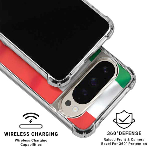 Italy Flag Pixel 9/9 Pro Clear Case